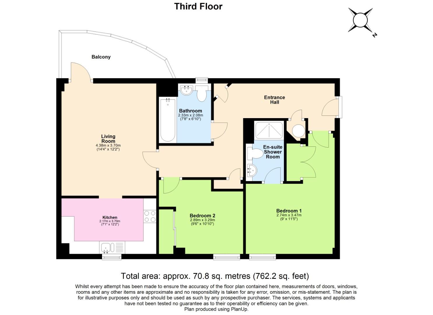 2 bed apartment for sale in Watkiss Way, Cardiff - Property floorplan