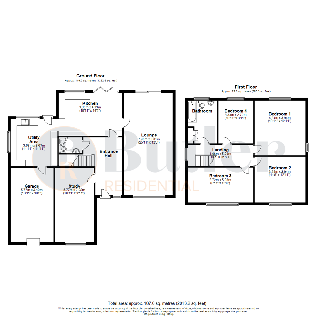 4 bed detached house for sale in Needingworth Road, St. Ives - Property Floorplan