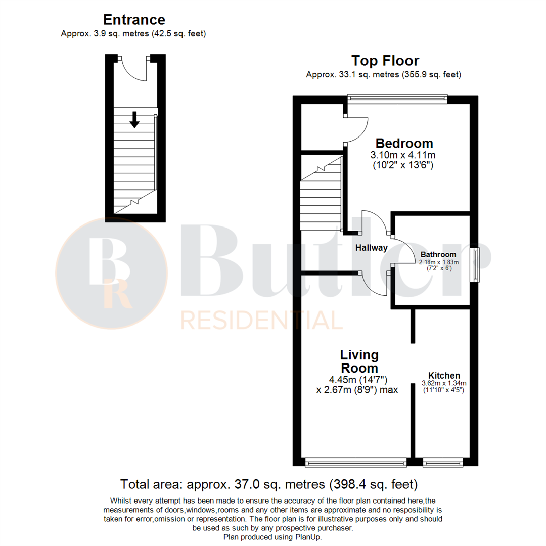 1 bed maisonette for sale in Iredale View, Baldock - Property Floorplan