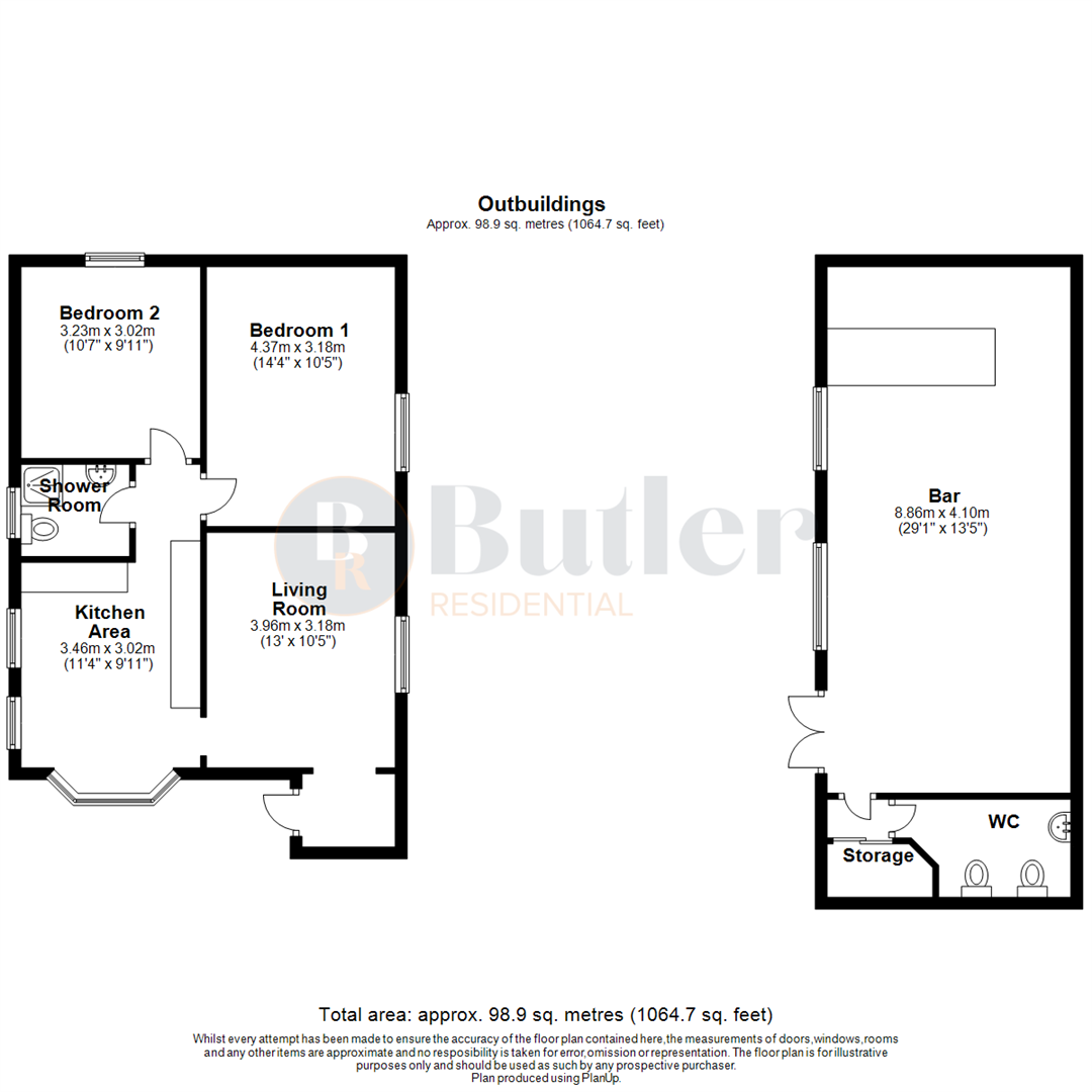 4 bed detached bungalow for sale in Meadow Green End, Landbeach - Property Floorplan