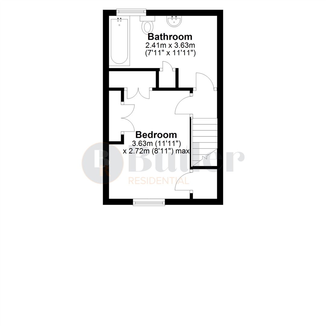 1 bed terraced house for sale in Palace Street, Biggleswade - Property Floorplan