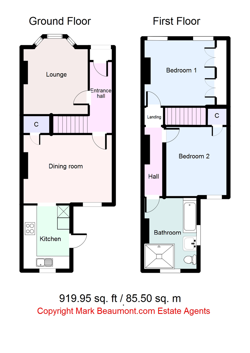 3 bed terraced house to rent in Ennersdale Road, Hither Green - Property Floorplan