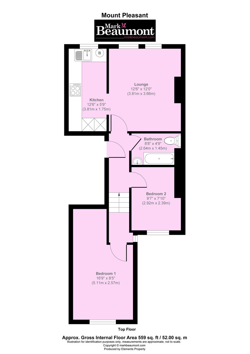 2 bed flat for sale in Mount Pleasant Road, Lewisham - Property Floorplan