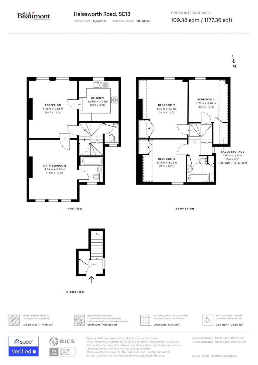 4 bed maisonette for sale in Halesworth Road, Lewisham - Property Floorplan