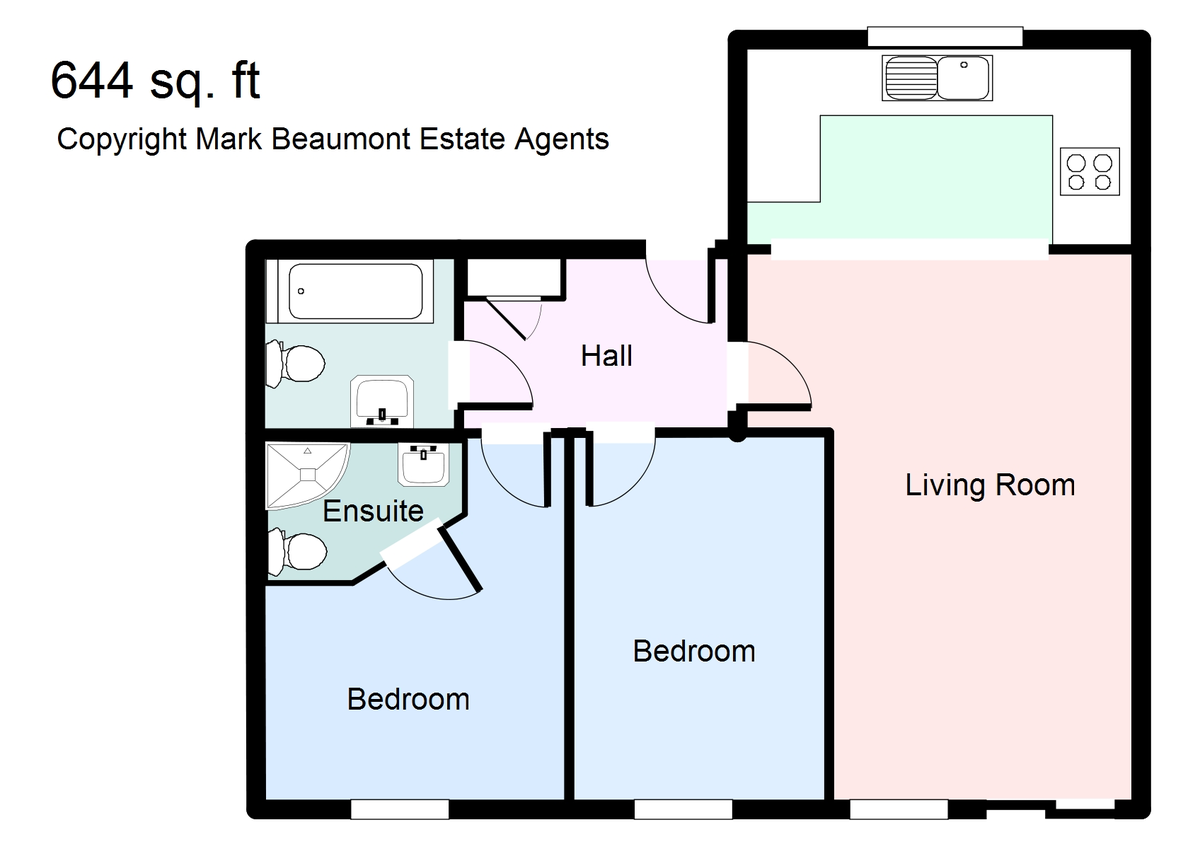 2 bed flat for sale in Curness Street, Lewisham - Property Floorplan