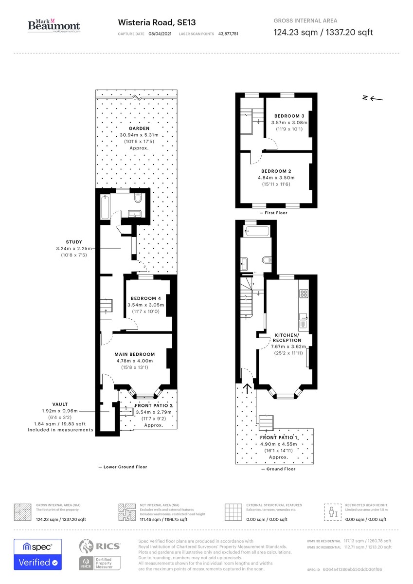 4 bed terraced house for sale in Wisteria Road, London - Property Floorplan