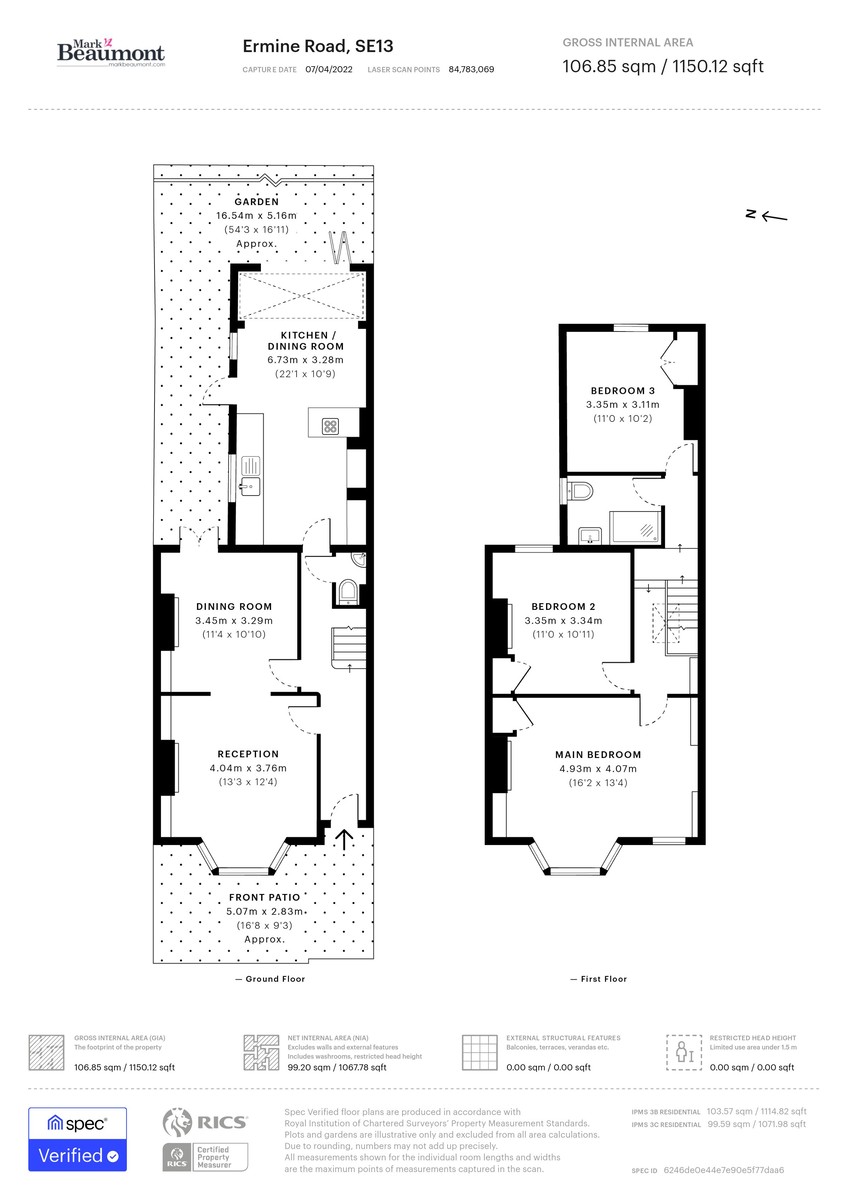 3 bed terraced house for sale in Ermine Road, London - Property Floorplan