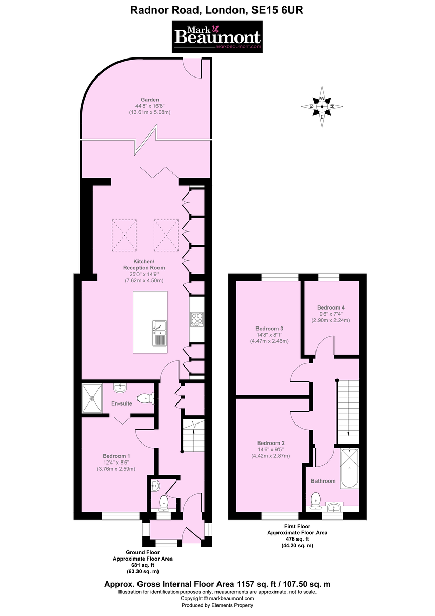 4 bed end of terrace house for sale in Radnor Road, London - Property Floorplan