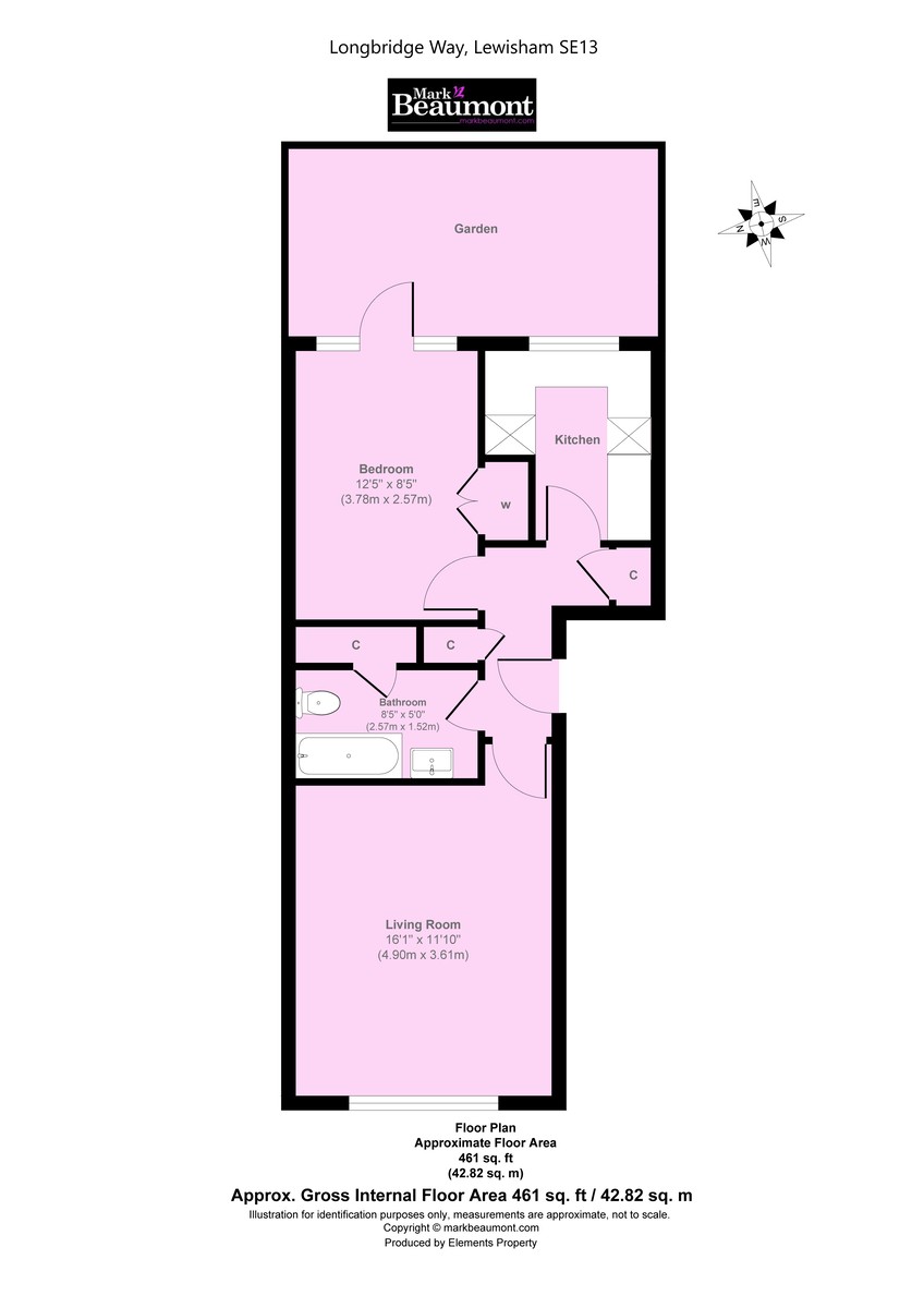 1 bed apartment for sale in Longbridge Way, London - Property Floorplan
