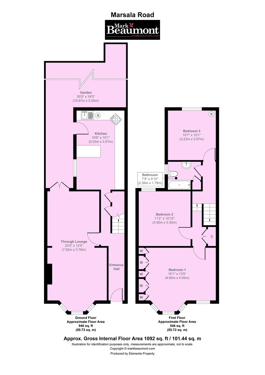 3 bed terraced house for sale in Marsala Road, Lewisham - Property Floorplan
