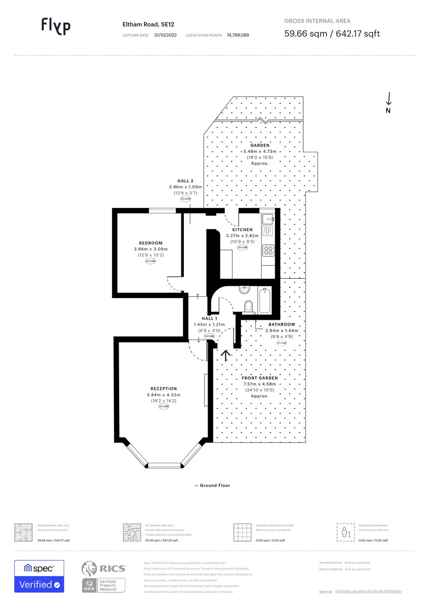1 bed apartment for sale in Eltham Road, London - Property Floorplan