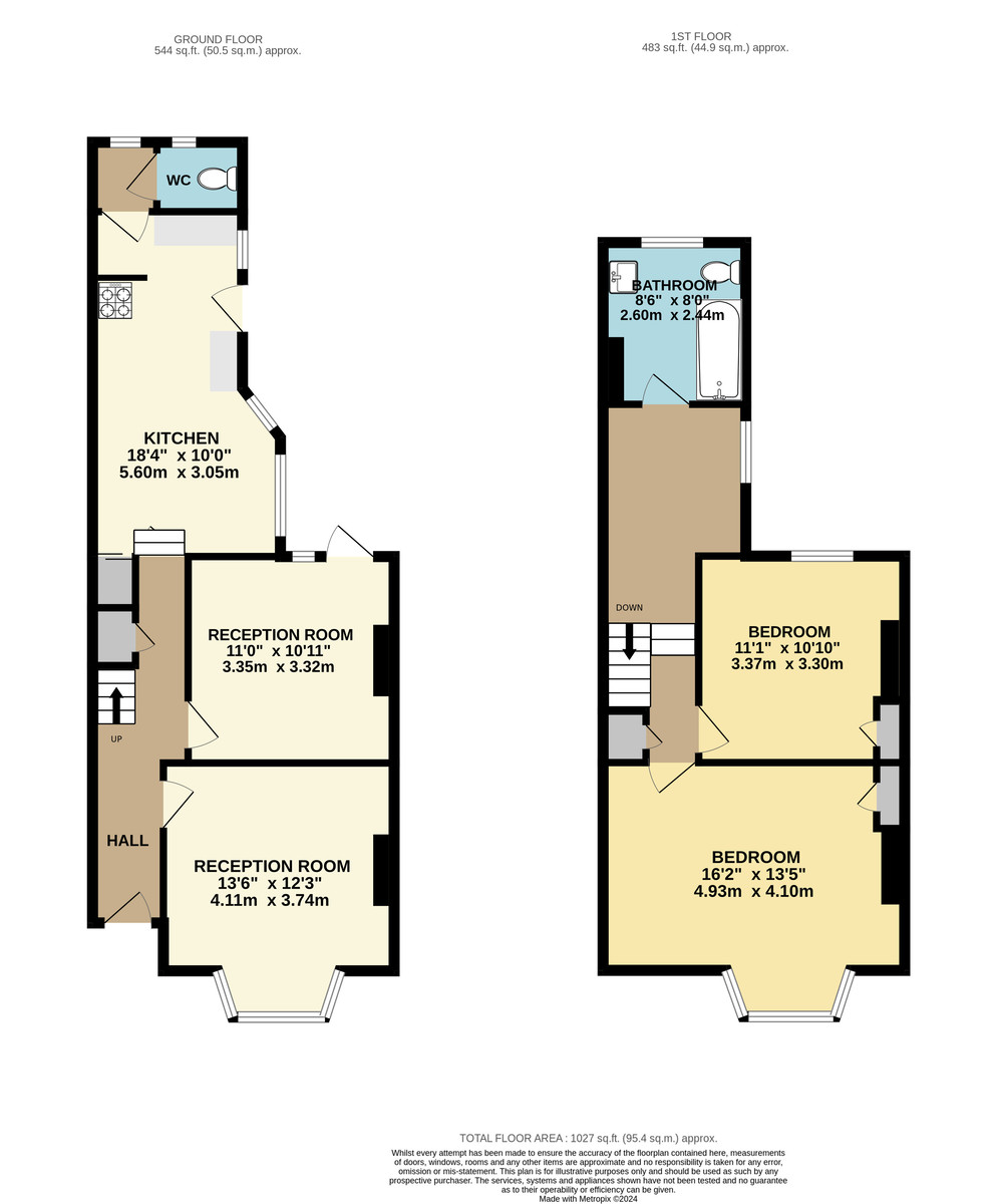 3 bed terraced house for sale in Marsala Road, London - Property Floorplan