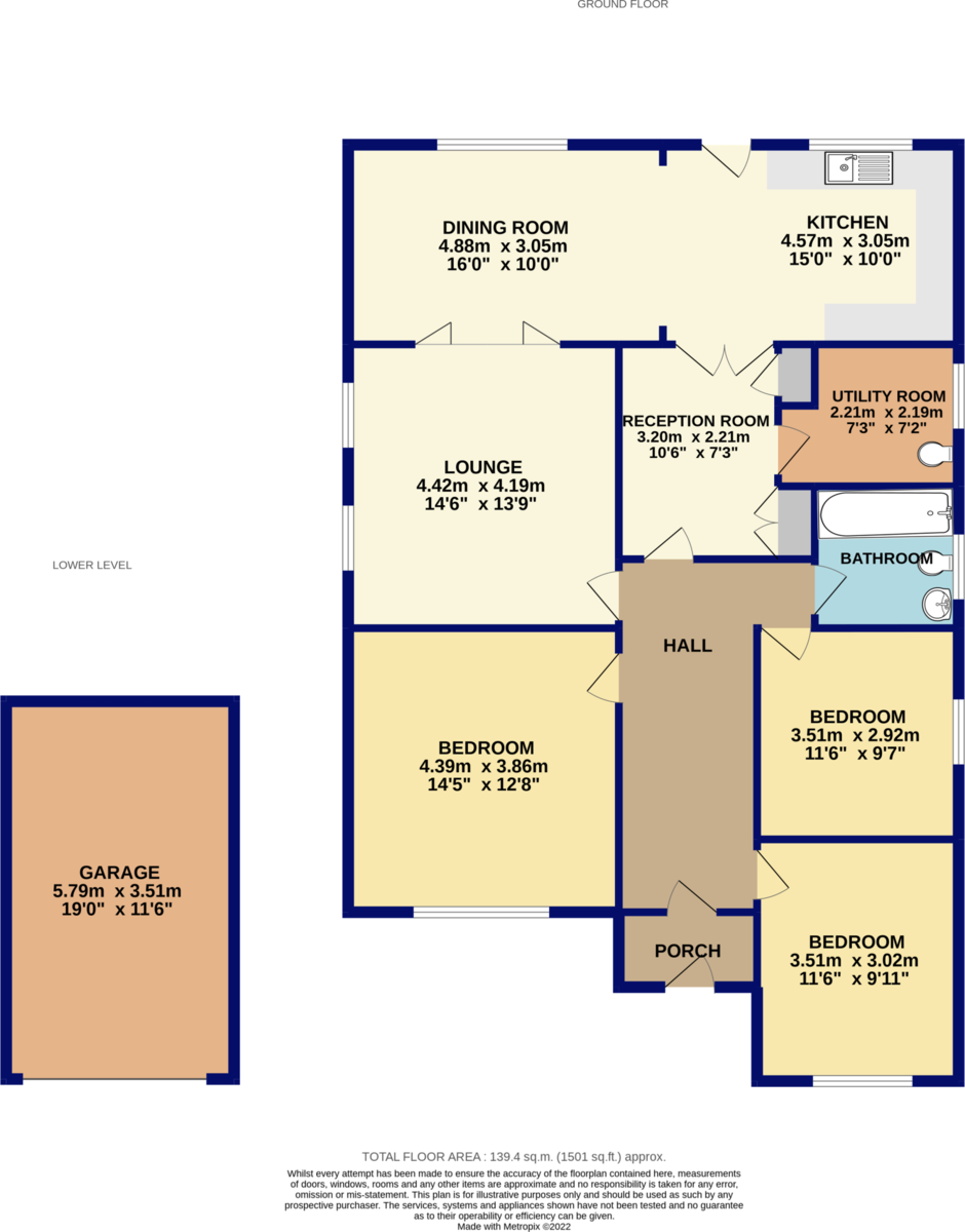 3 bed detached house for sale in Kings Road, Westerham - Property Floorplan
