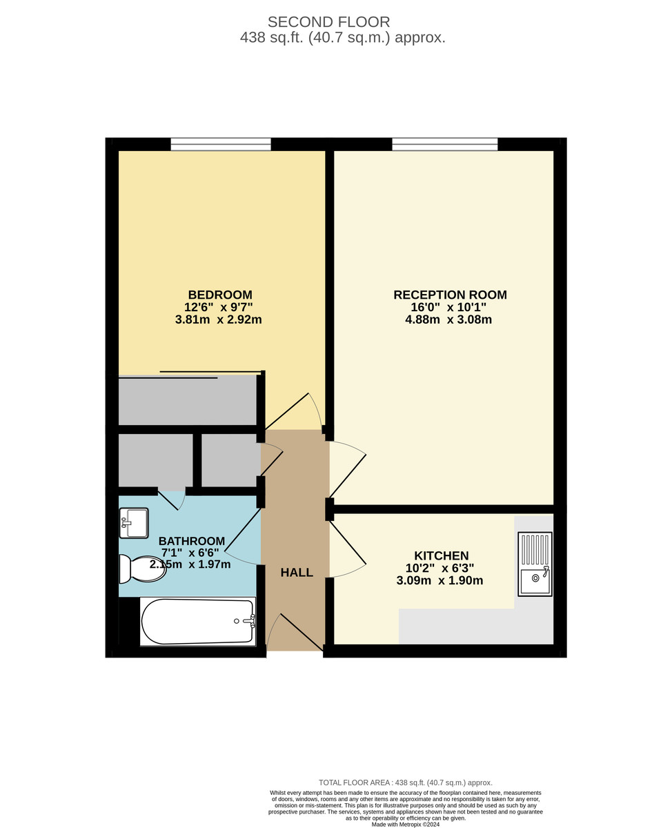 1 bed apartment for sale in Malyons Road, London - Property Floorplan