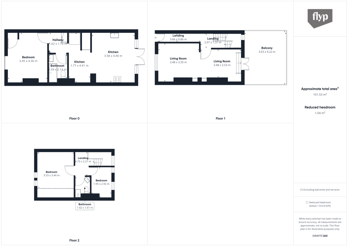 3 bed terraced house for sale in Vanbrugh Hill, London - Property Floorplan