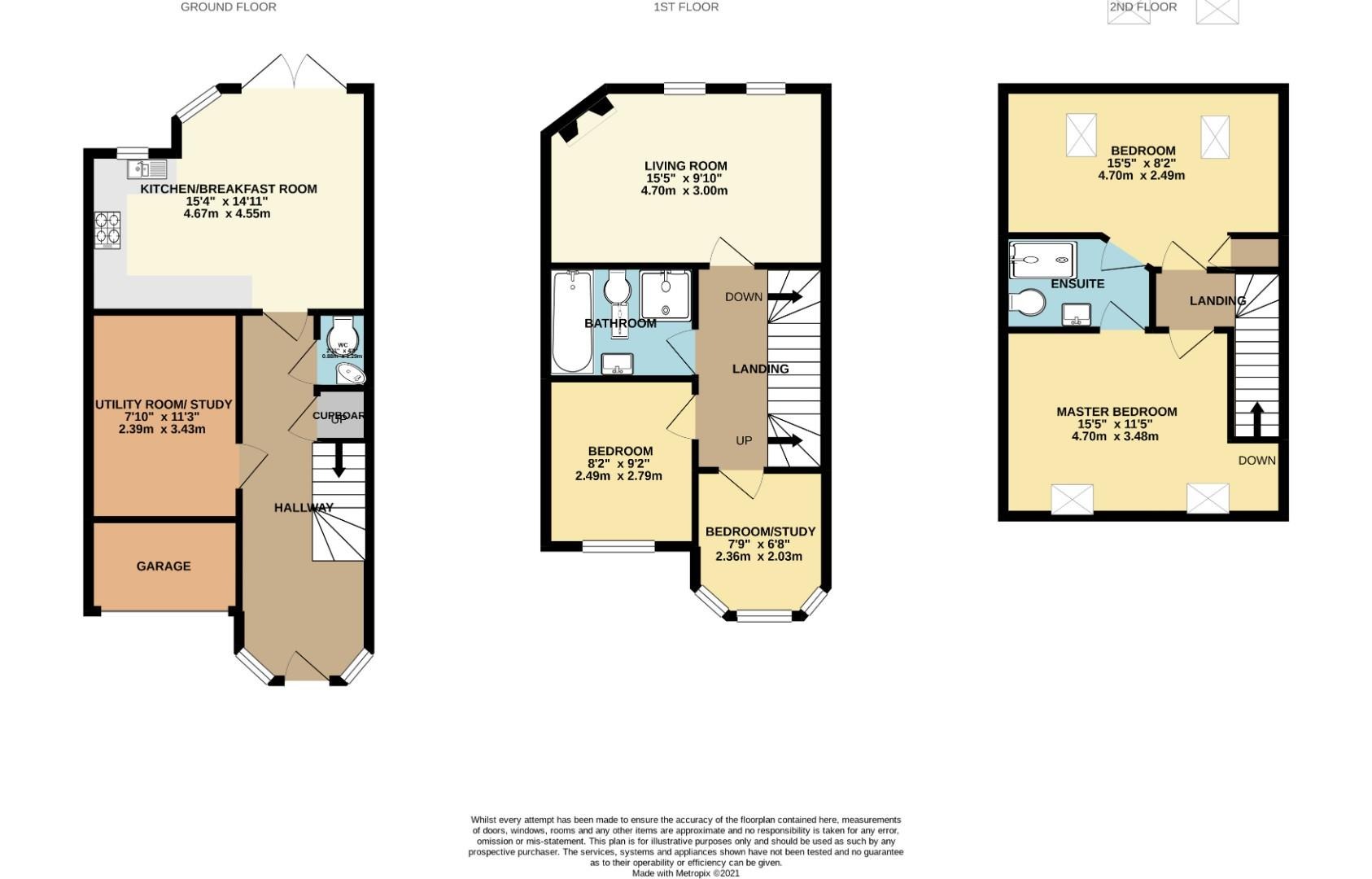 4 bed semi-detached house to rent in Church Road, Ascot - Property floorplan