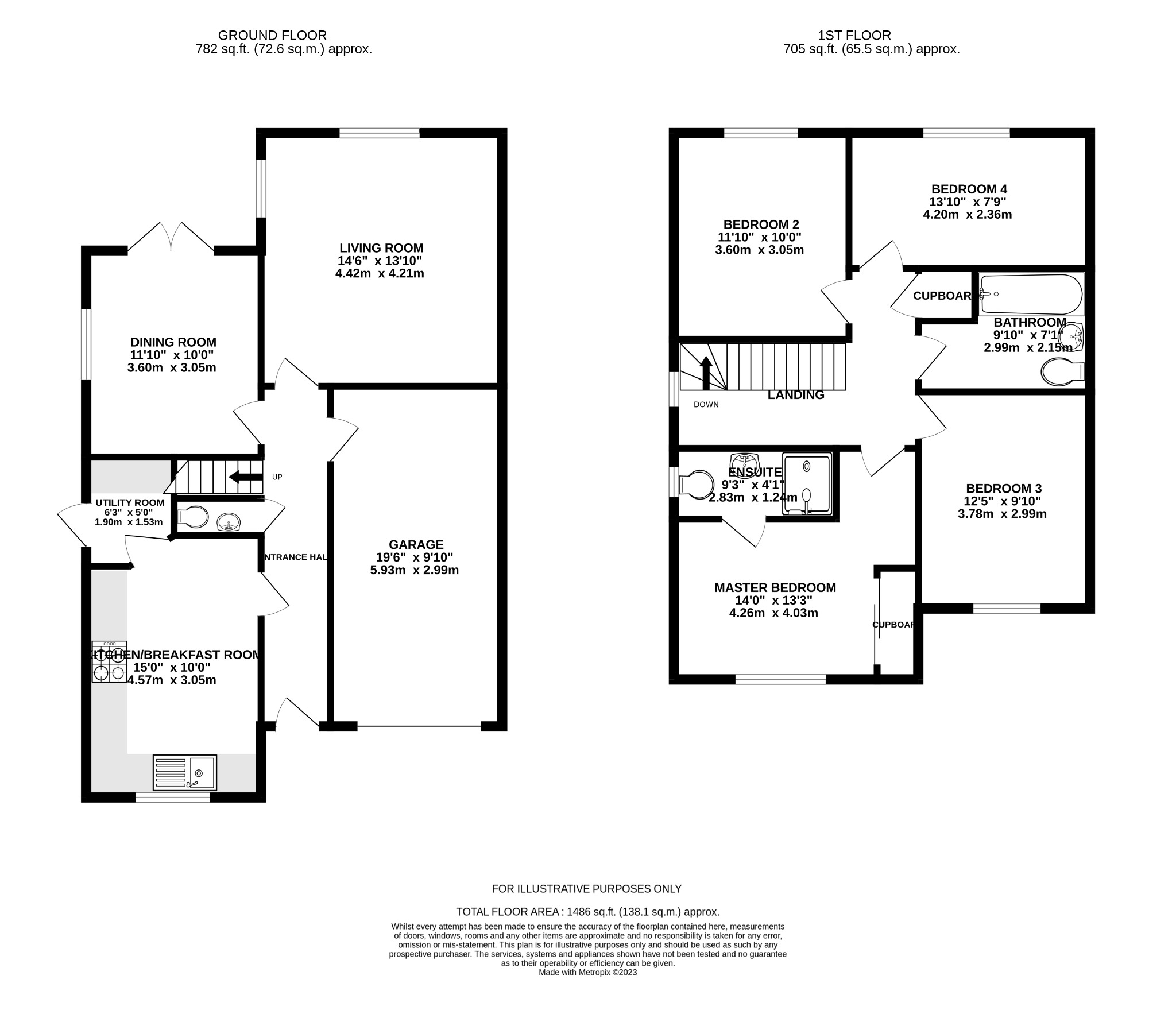 4 bed detached house for sale in Addington Gardens, Reading - Property floorplan