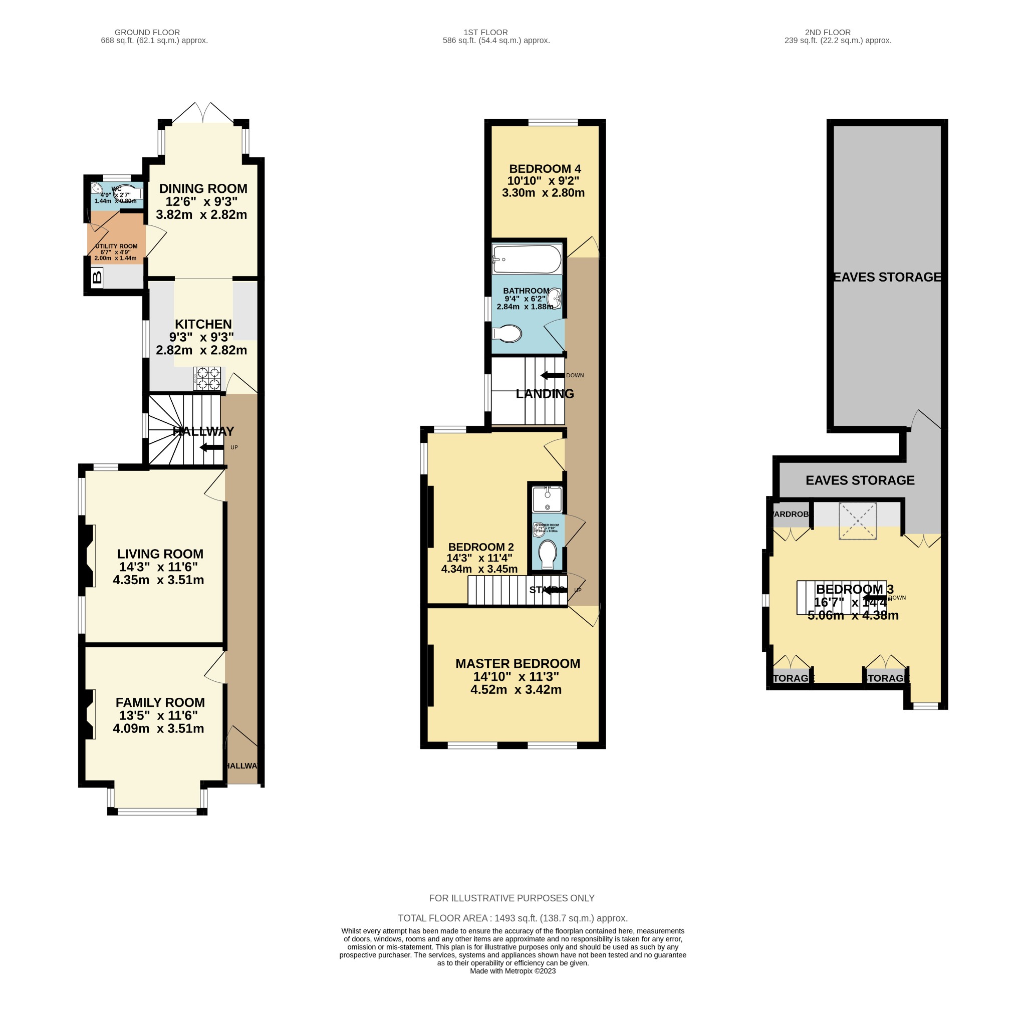 4 bed semi-detached house for sale in Wescott Road - Property floorplan