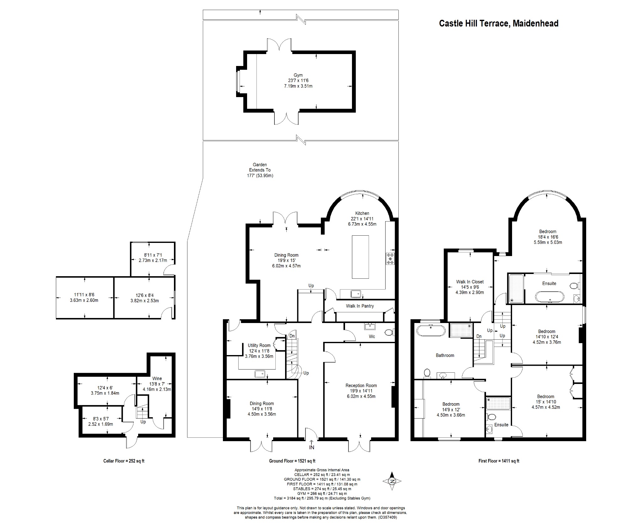 5 bed detached house for sale in Maidenhead - Property floorplan