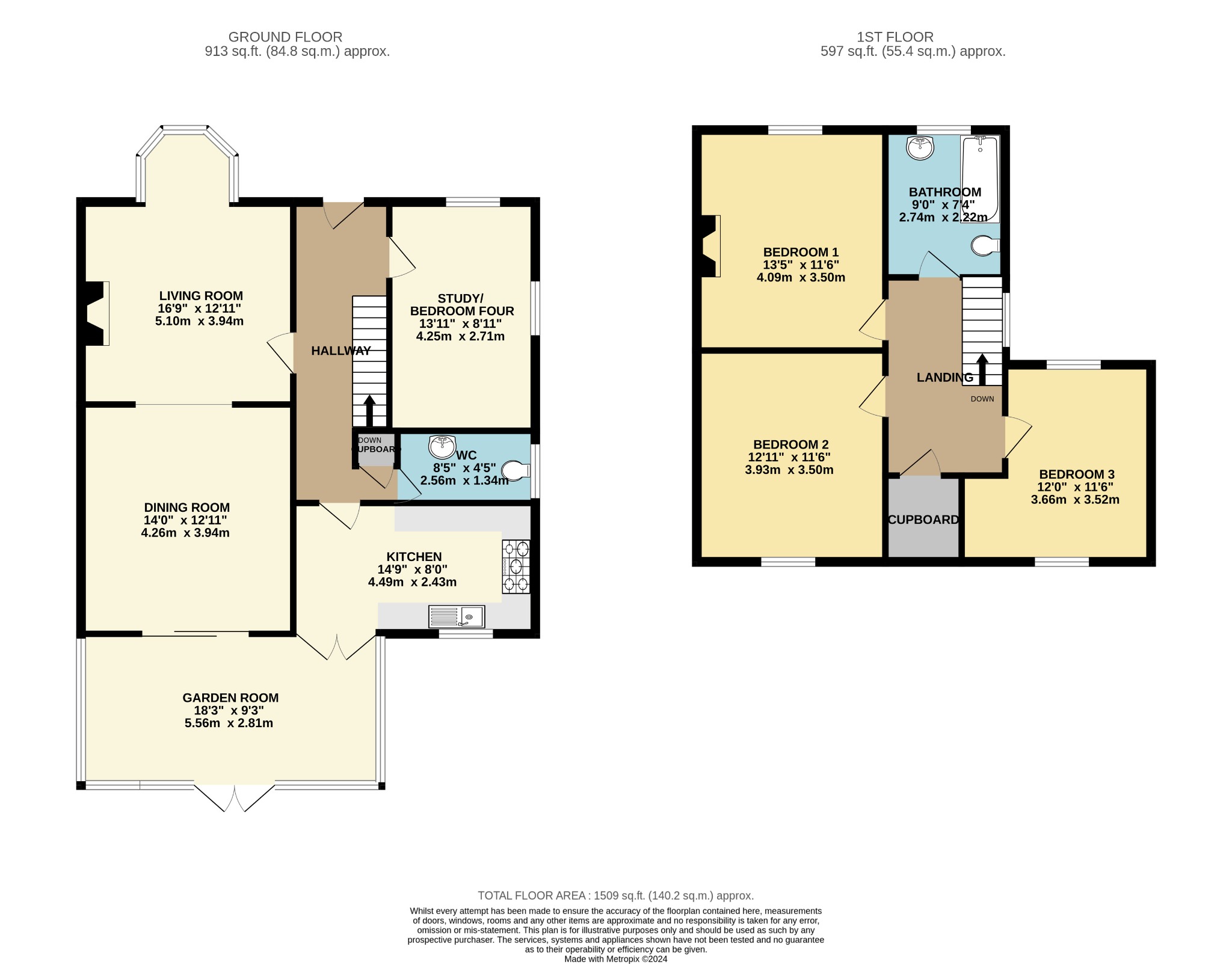 3 bed semi-detached house for sale in St. Peters Road, Reading - Property floorplan