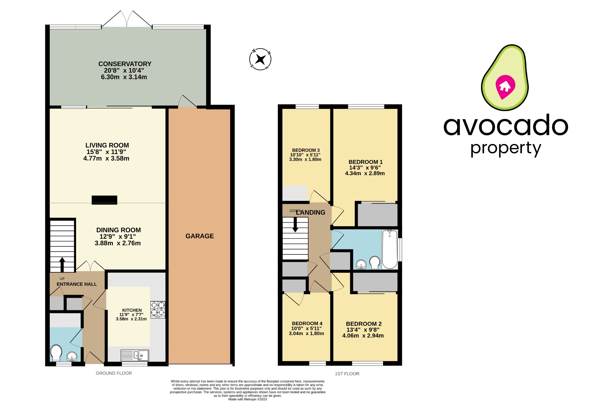 4 bed link detached house for sale in Sylvanus, Bracknell - Property floorplan