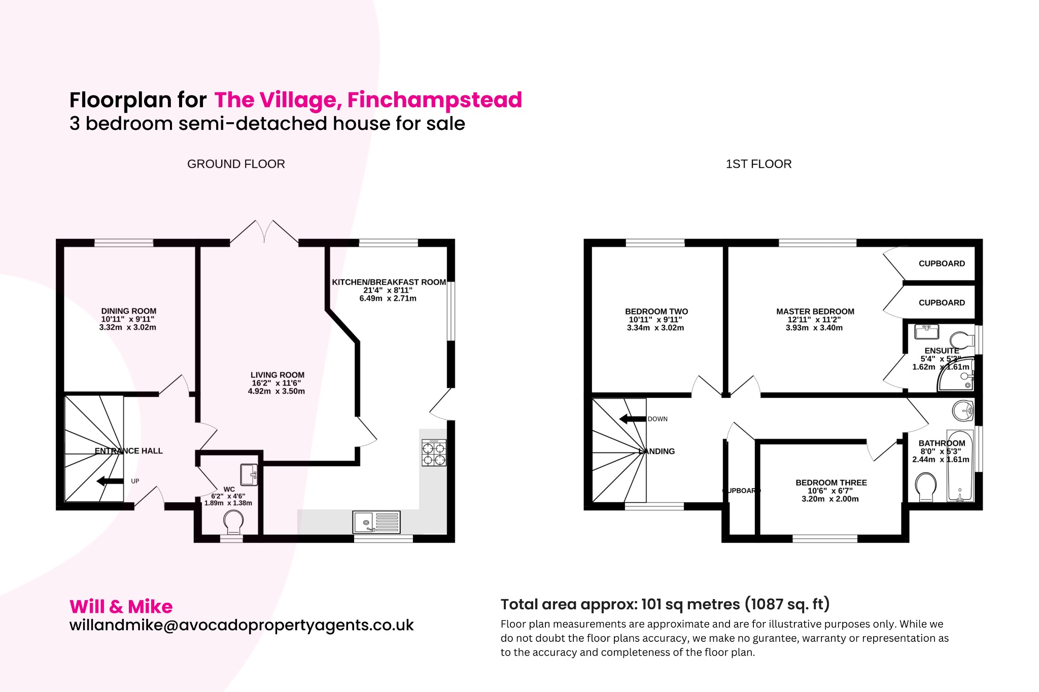 3 bed semi-detached house for sale in The Village, Wokingham - Property floorplan