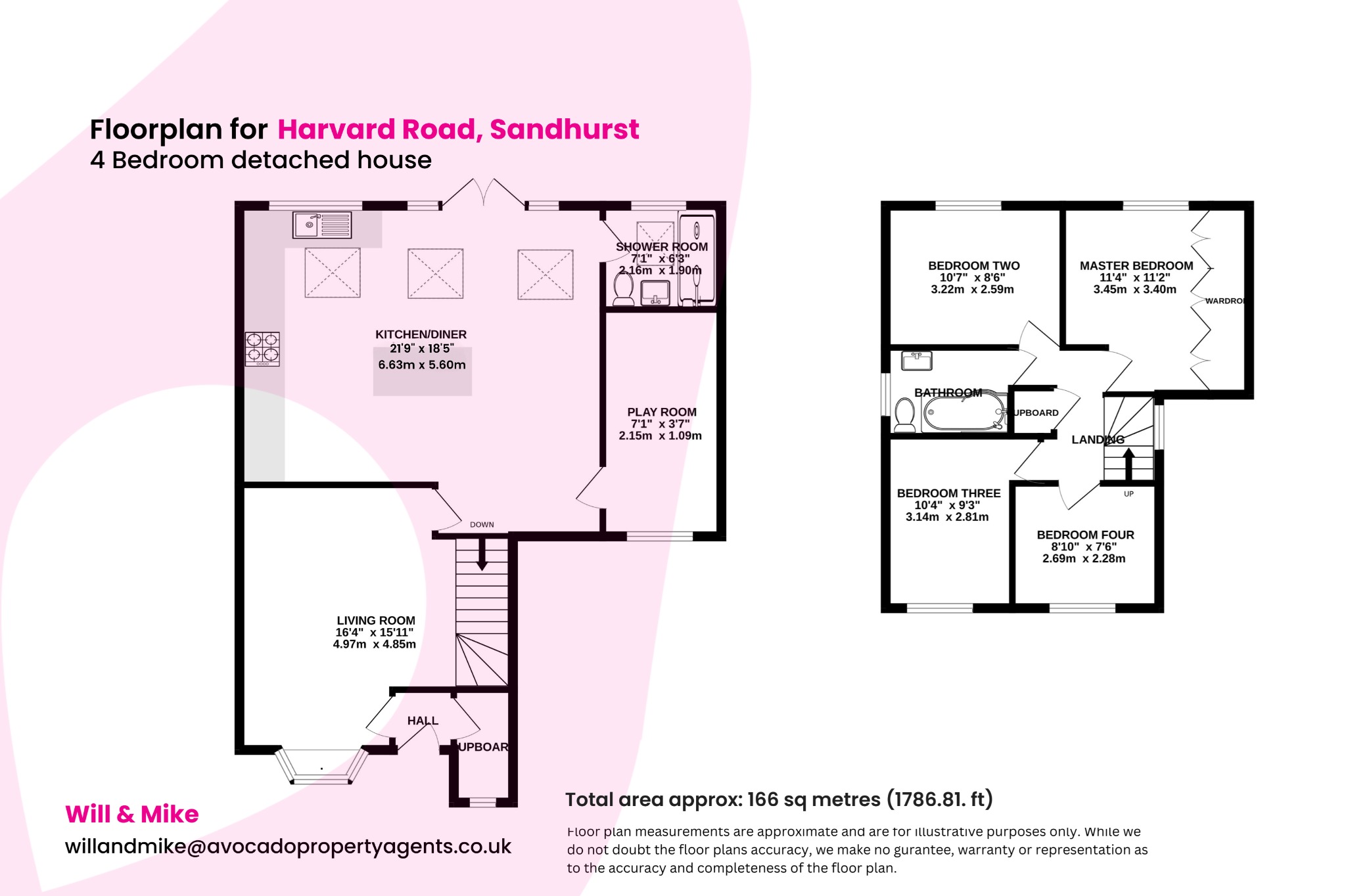 4 bed detached house for sale in Harvard Road, Sandhurst - Property floorplan