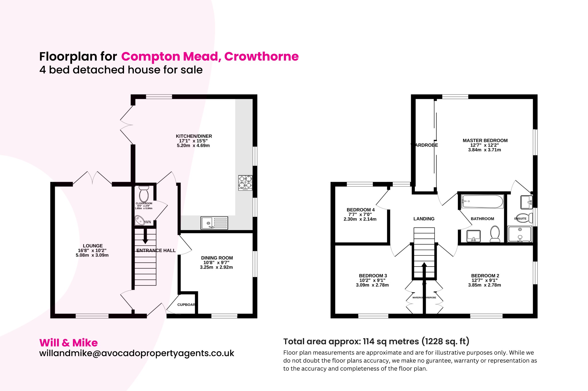 4 bed detached house for sale in Compton Mead, Crowthorne - Property floorplan