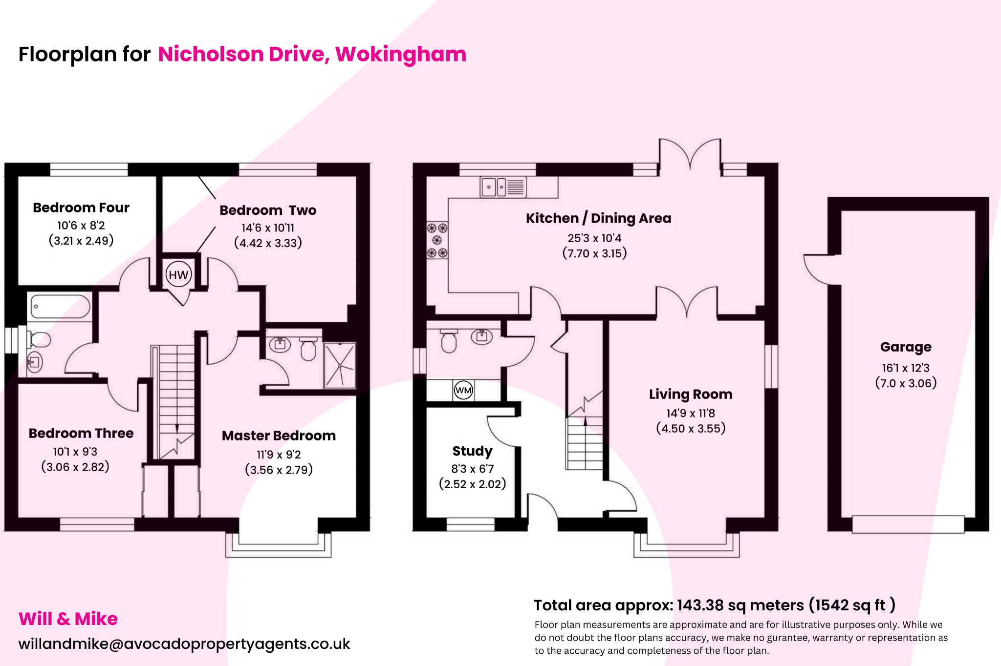 4 bed detached house for sale in Nicholson Drive, Wokingham - Property floorplan