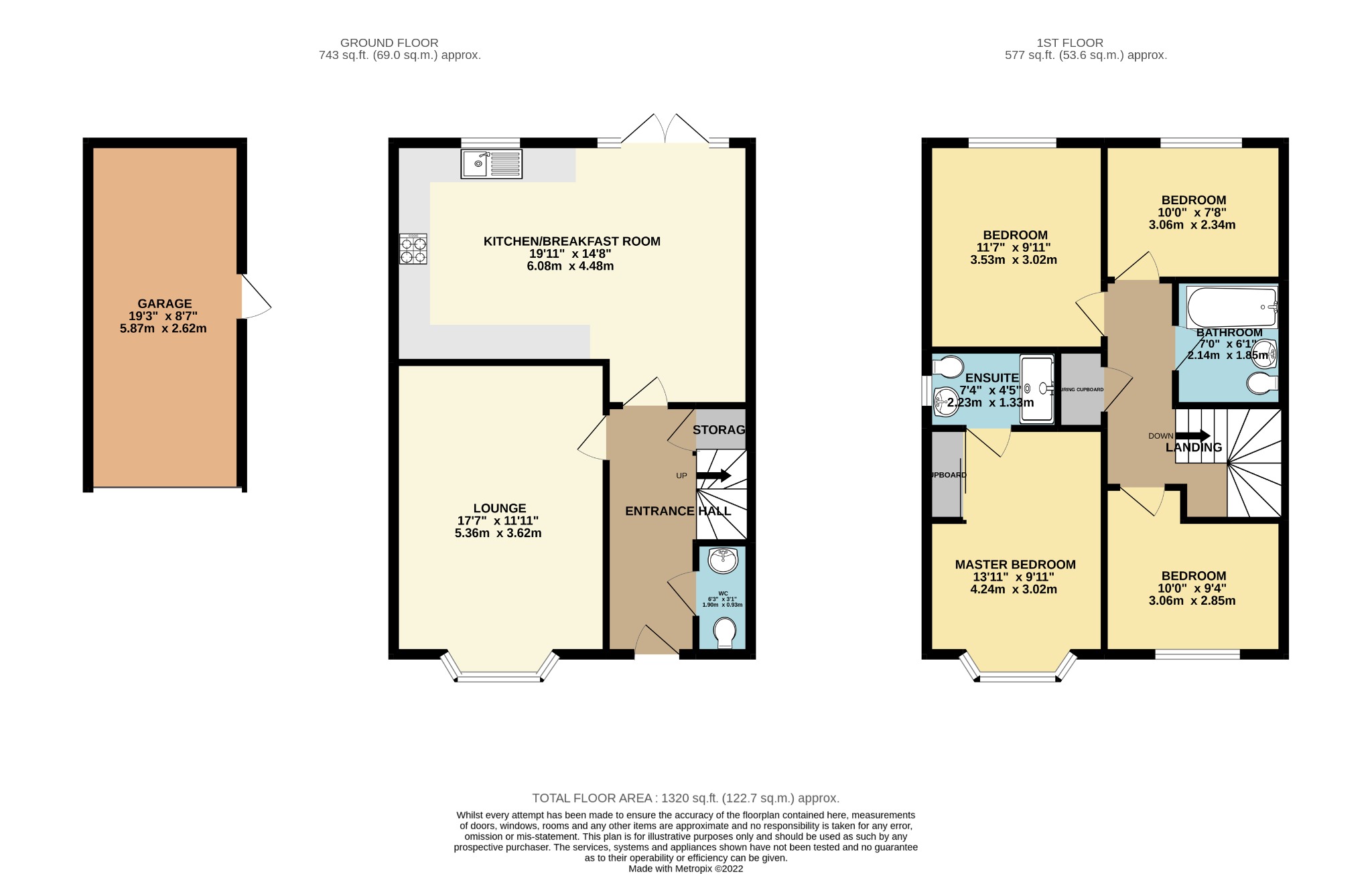 4 bed semi-detached house for sale in Langford Avenue, Reading - Property floorplan