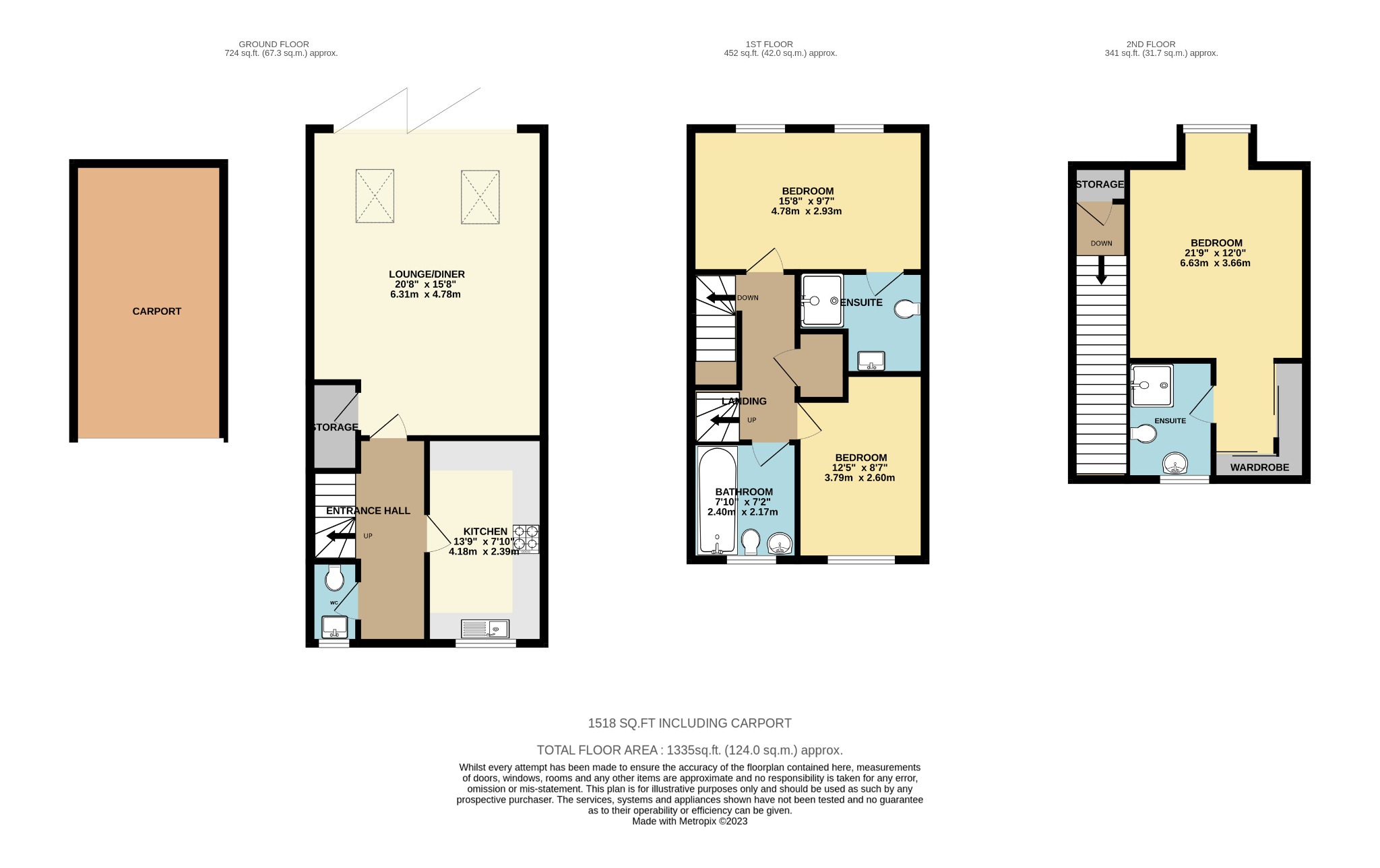 3 bed terraced house for sale in Harvest Path, Wokingham - Property floorplan