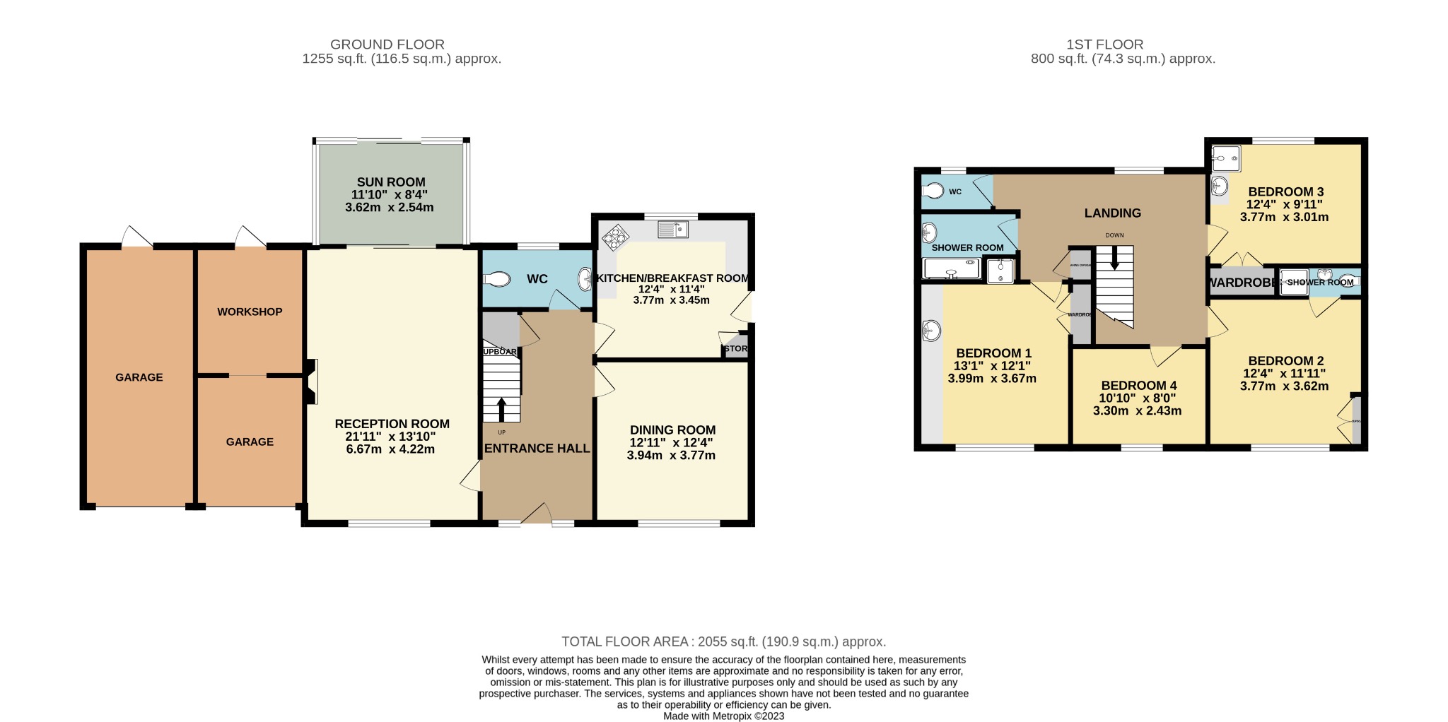 4 bed detached house for sale in Gipsy Lane, Reading - Property floorplan
