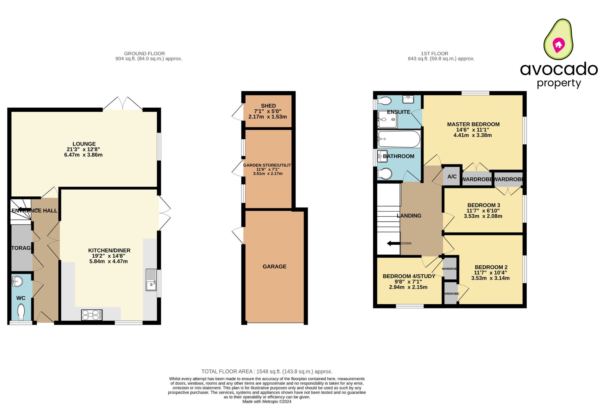 4 bed detached house for sale in Three Mile Cross, Berkshire - Property floorplan