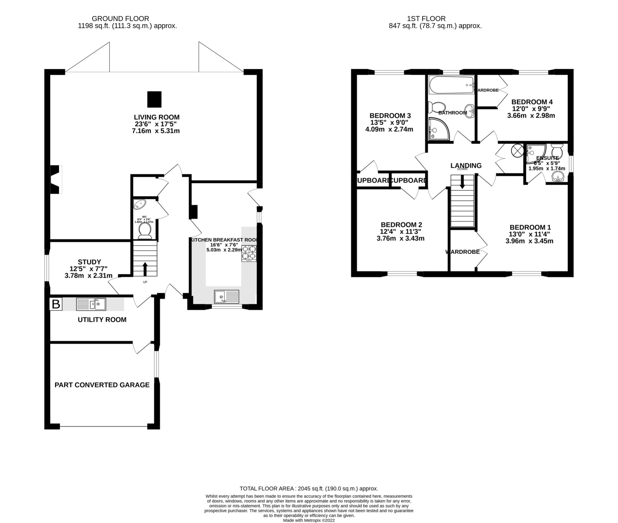 4 bed detached house for sale in Gardener Walk - Property floorplan