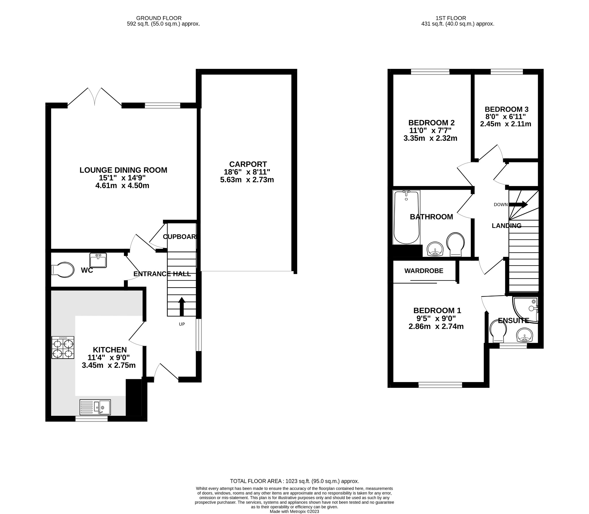 3 bed detached house for sale in Red Kite Way, High Wycombe - Property floorplan