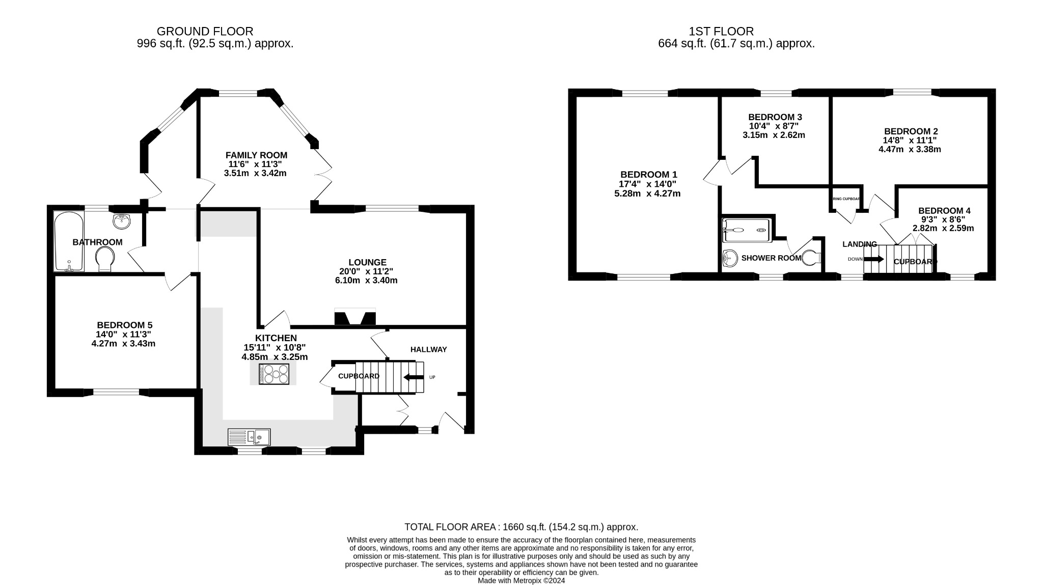5 bed semi-detached house for sale - Property floorplan