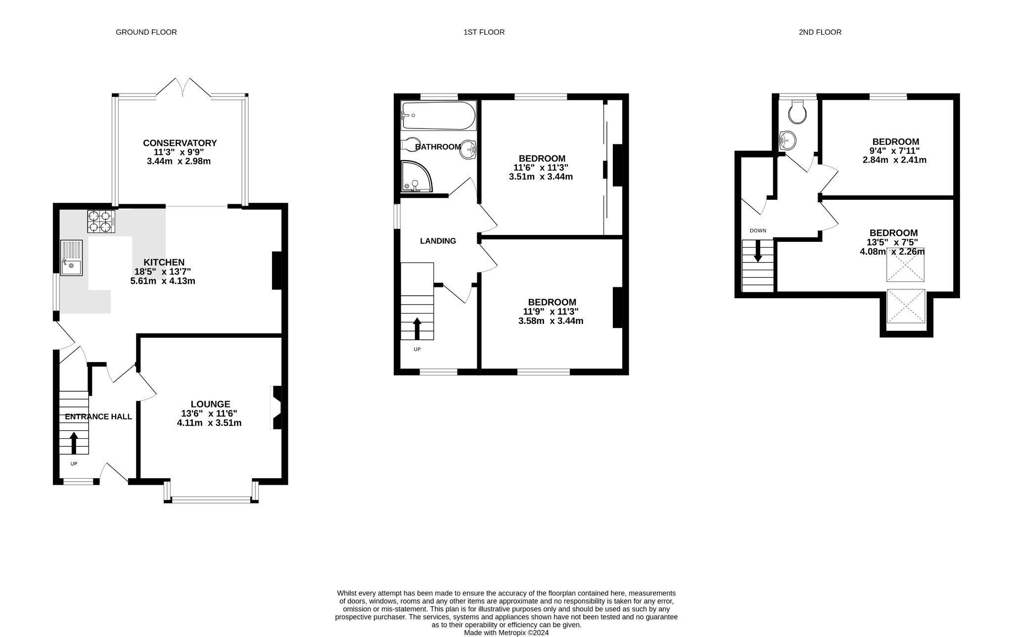 4 bed semi-detached house for sale in Kingsmead Road - Property floorplan