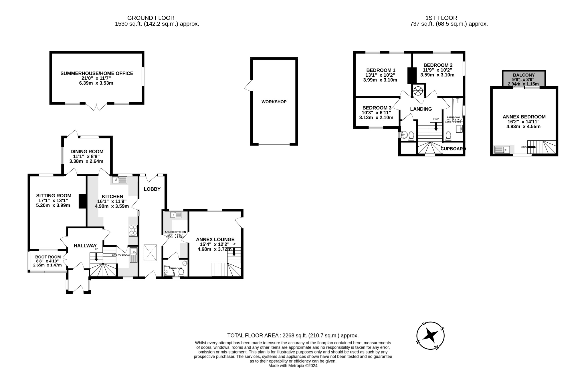 4 bed semi-detached house for sale in Loxwood Road, Cranleigh - Property floorplan