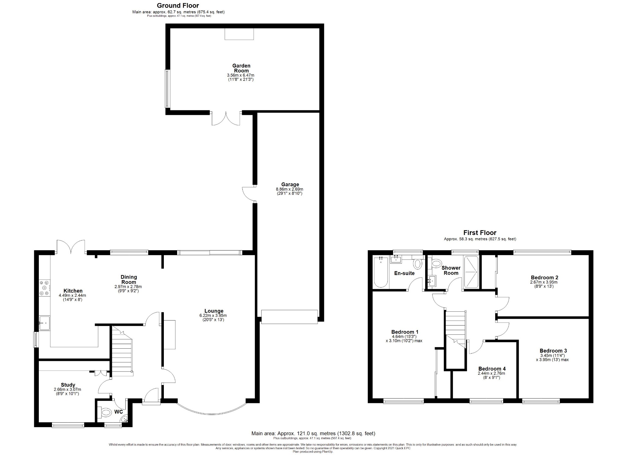 4 bed detached house for sale in Woodlands Close, Camberley - Property floorplan