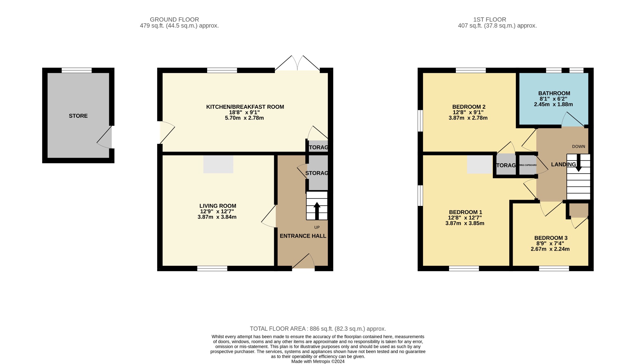 3 bed semi-detached house for sale in St Chads Road - Property floorplan