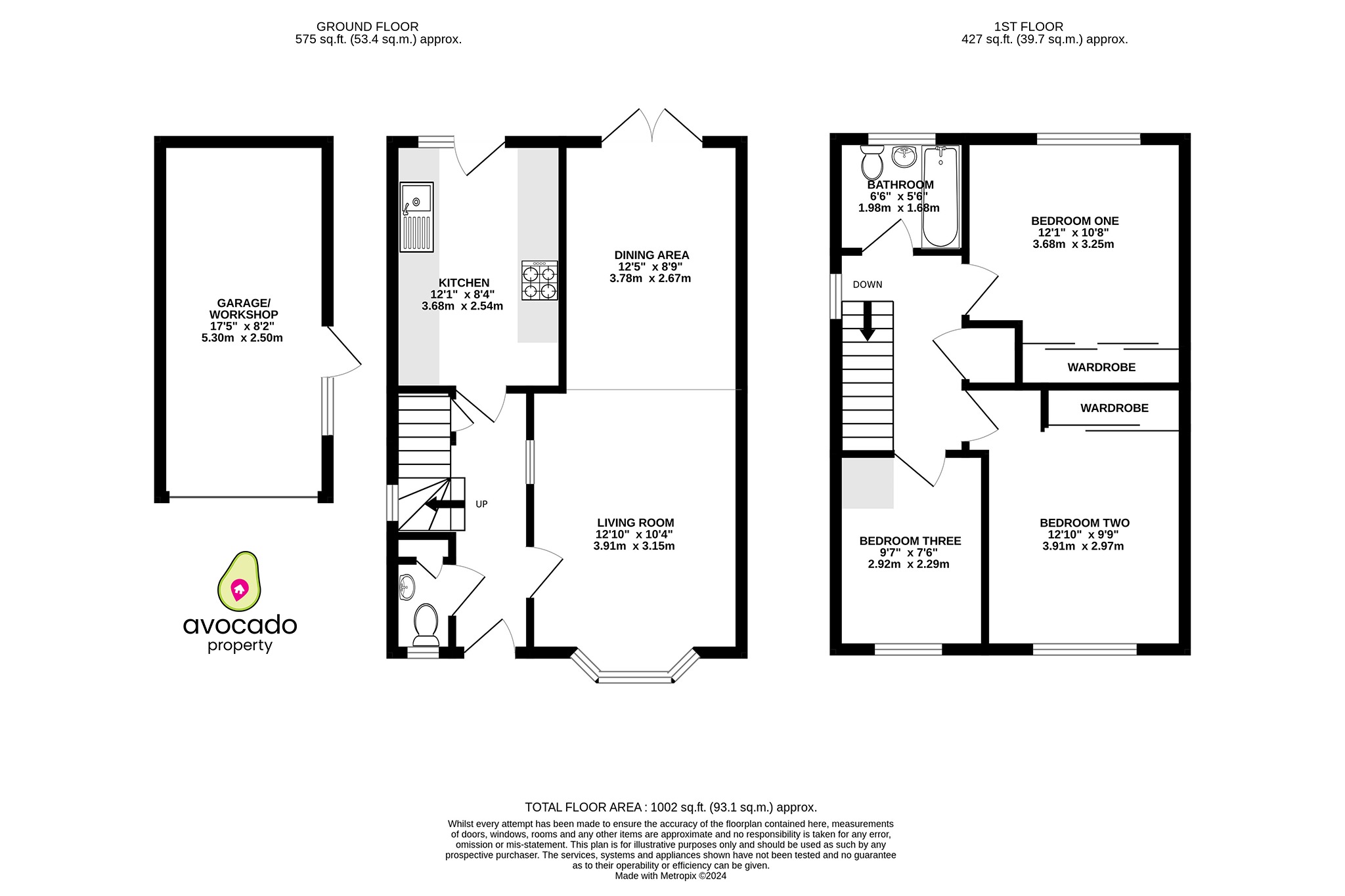 3 bed semi-detached house for sale in Ashtrees Road, Reading - Property floorplan