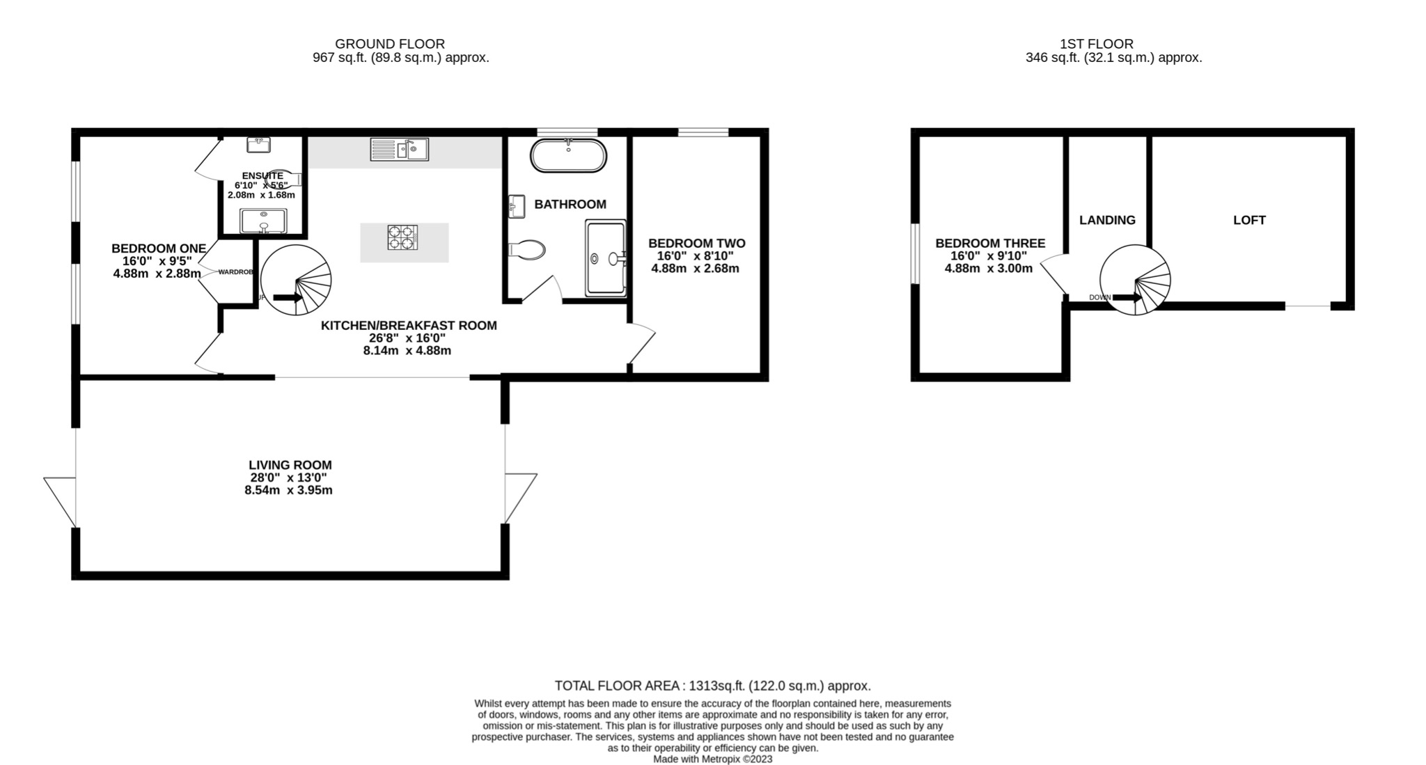 3 bed semi-detached house for sale in Pembridge Gardens, Stevenage - Property floorplan