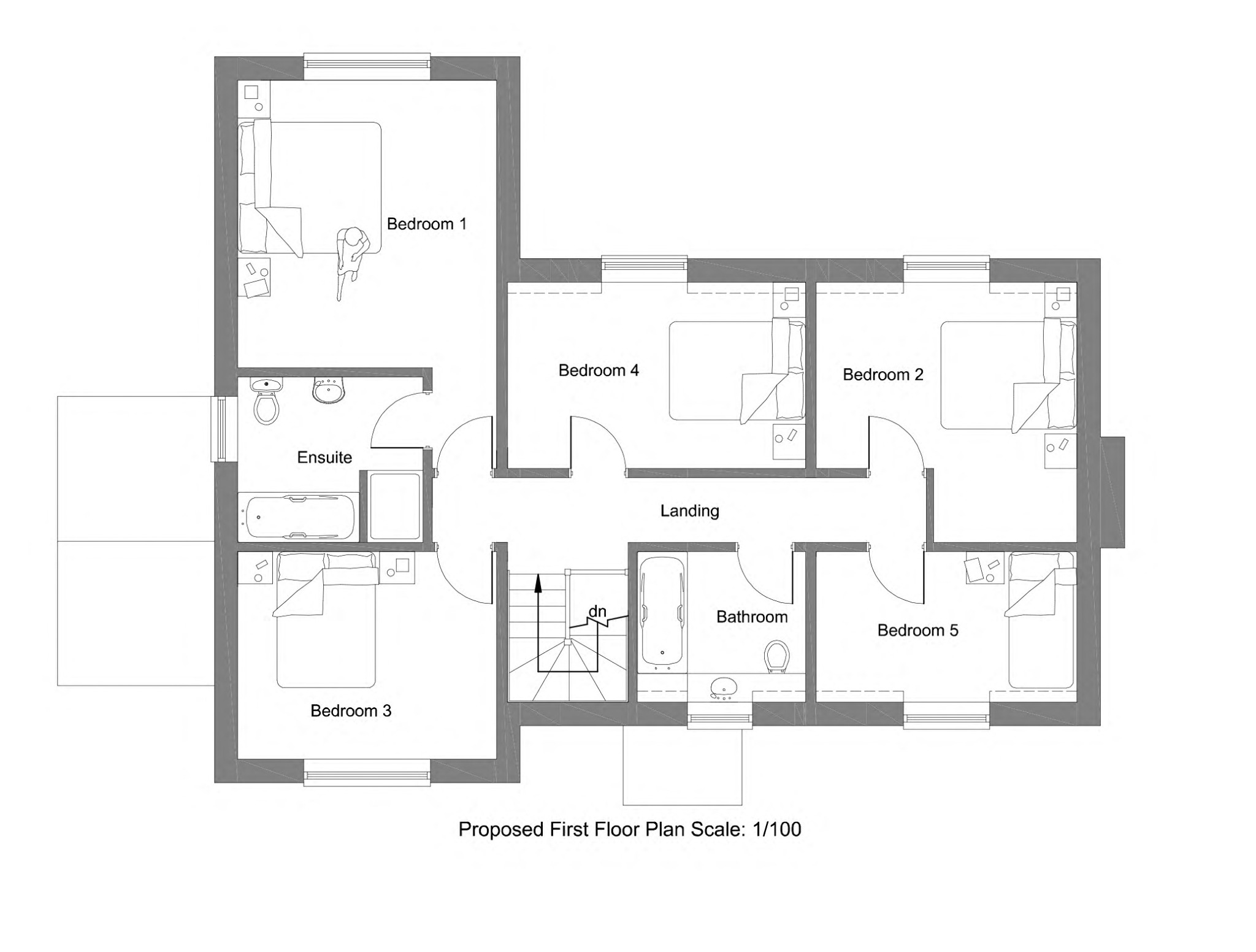 5 bed plot for sale - Property floorplan