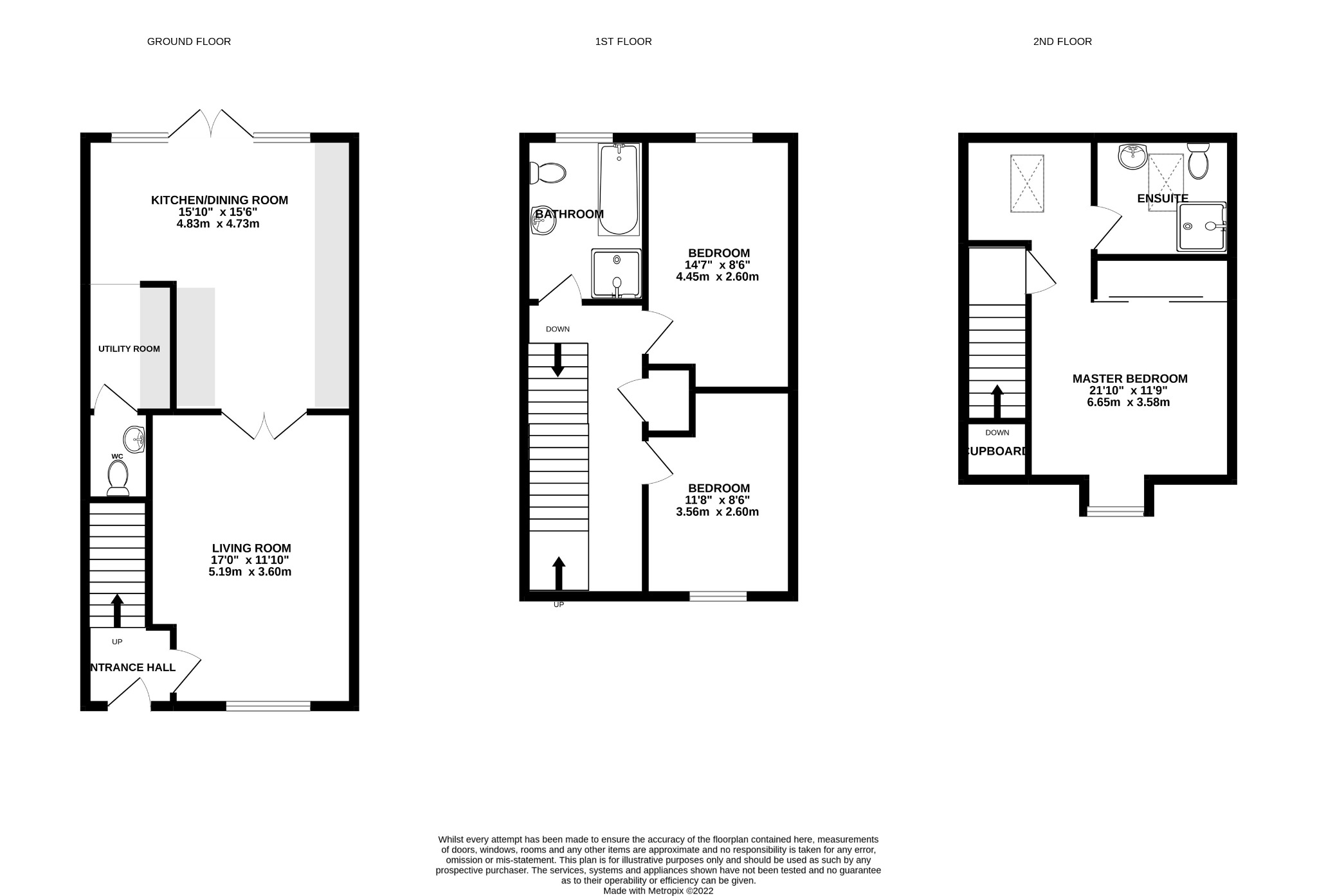 3 bed semi-detached house to rent in Westall Street, Reading - Property floorplan