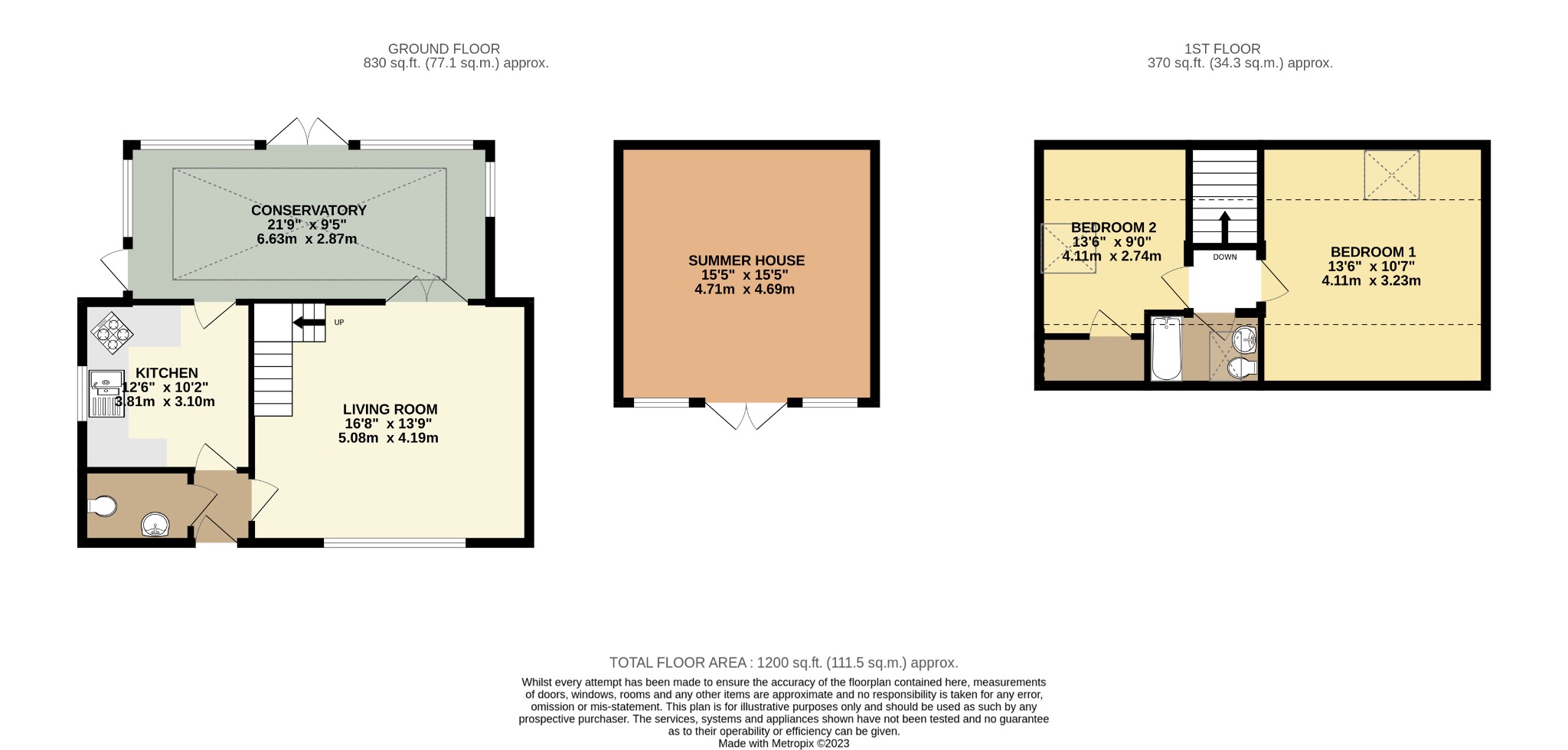 2 bed end of terrace house for sale in Harvest Drive, Wokingham - Property floorplan