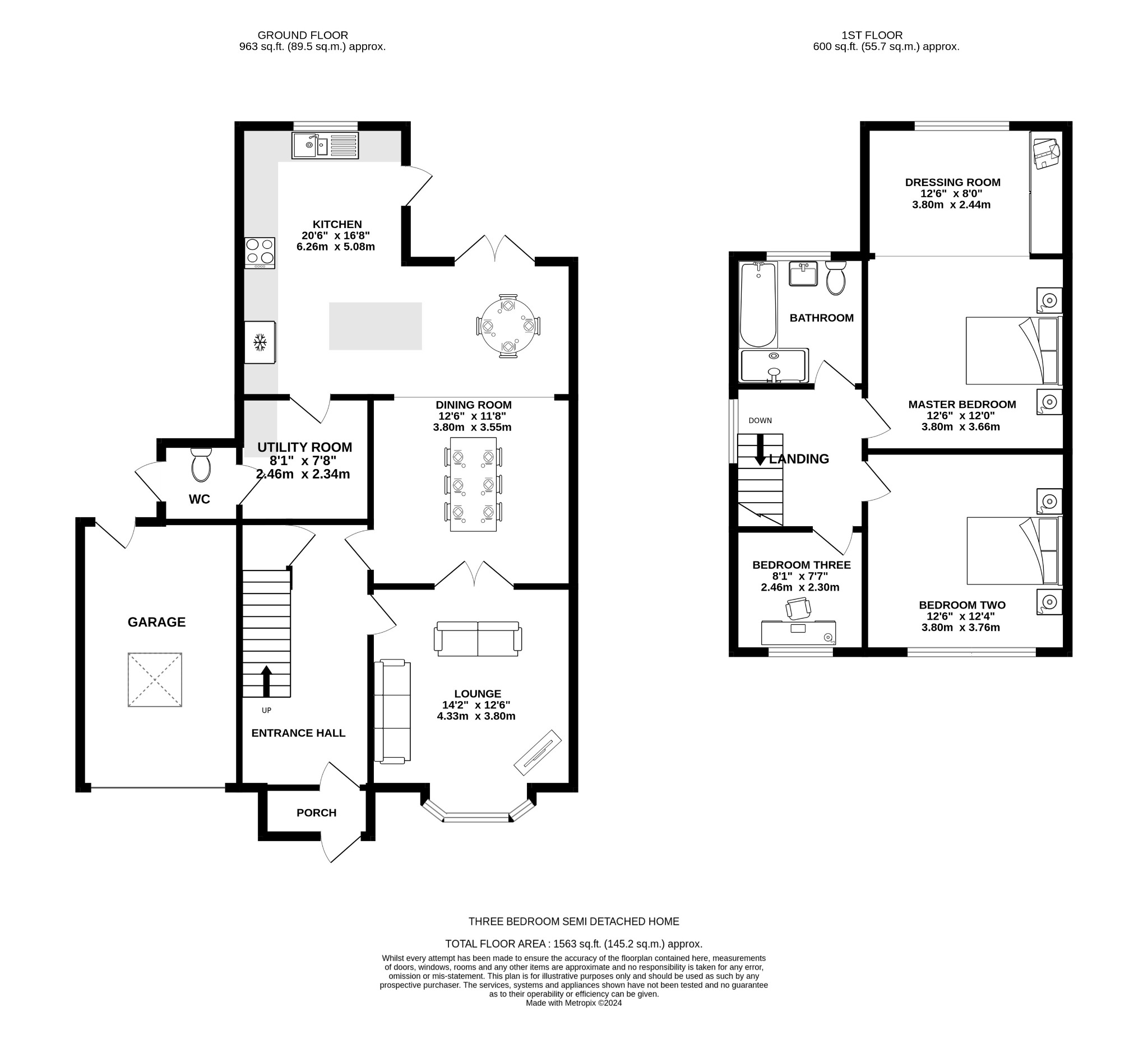 3 bed semi-detached house for sale in Streetsbrook Road - Property floorplan