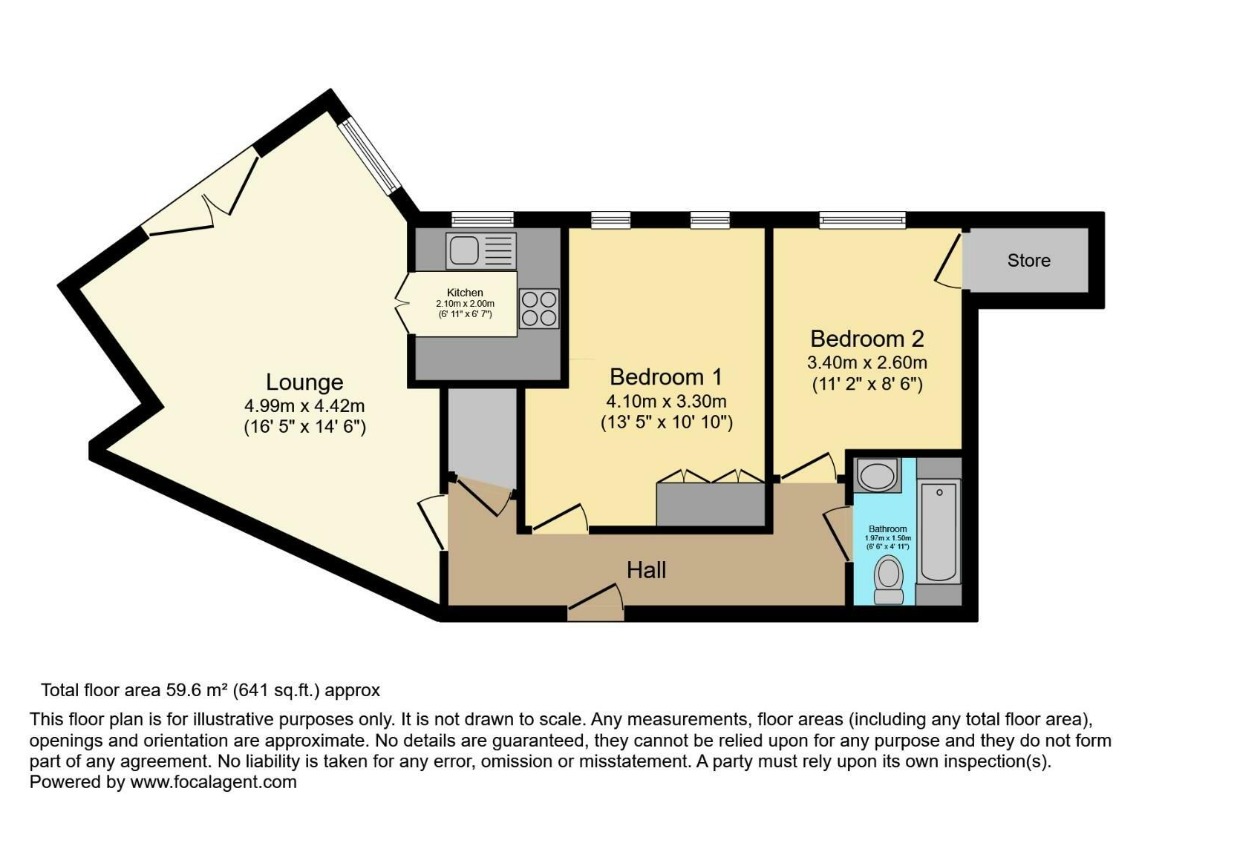 2 bed flat for sale in Lugtrout Lane, West Midlands - Property floorplan