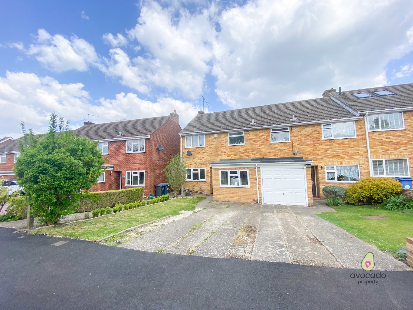 Check out this three double bedroom end of terrace family home with driveway parking, space for a home office and a rear garden