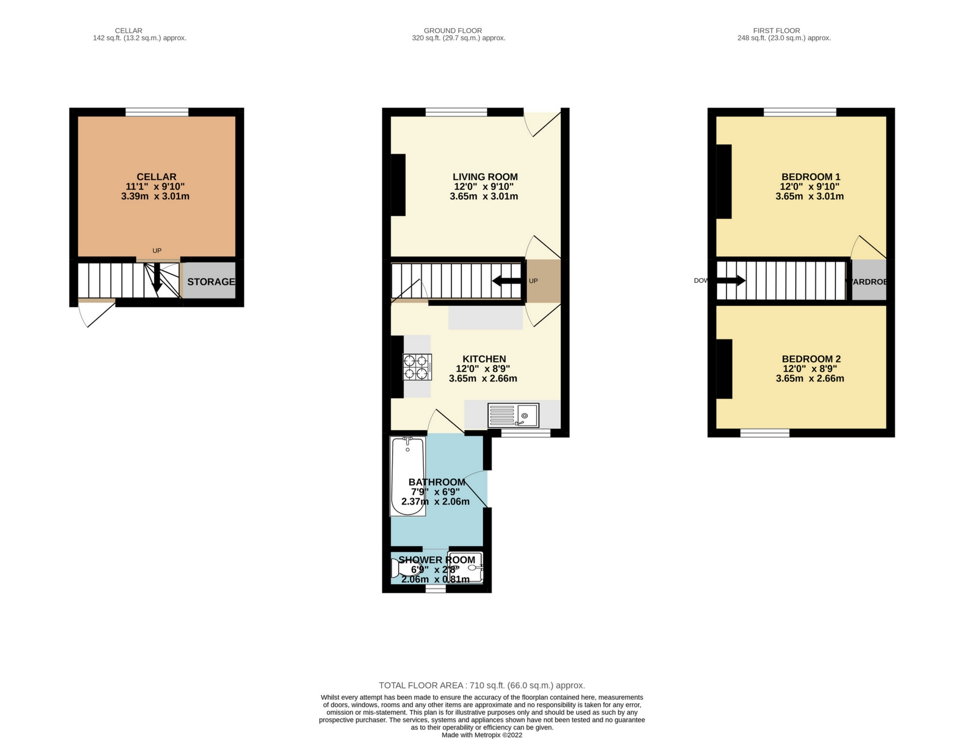2 bed house to rent in High Street, Garlinge - Property Floorplan