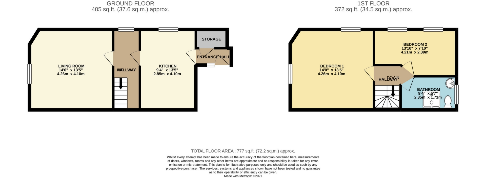 3 bed flat for sale in High Street, Broadstairs - Property Floorplan